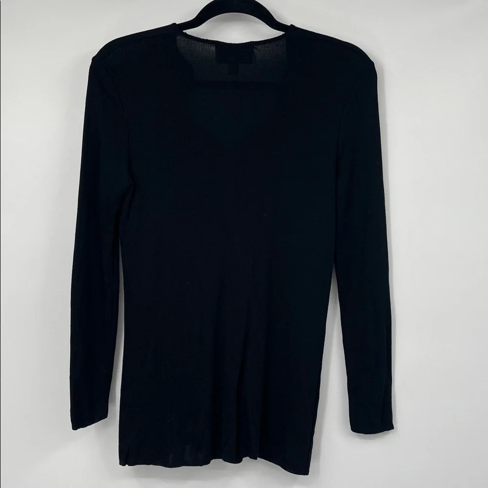 Vintage Emanuel Emanuel Ungaro Black Single Button Cardigan Size Small Petite